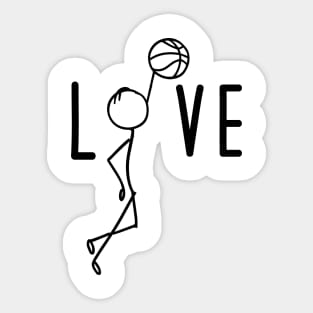 Cute Basketball Player Gift Basketball Lover Basketball Team Sticker